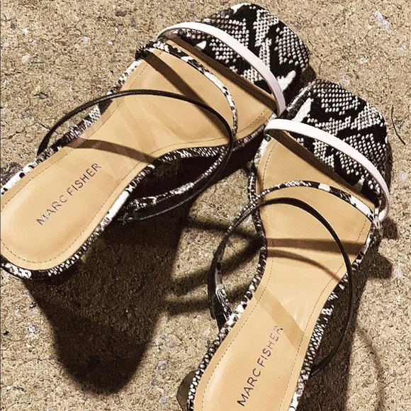 Marc Fisher Snakeskin ‘Aliana’ Sandals - Picture 9 of 13
